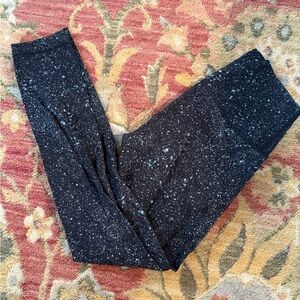 Lululemon Athletica Black Speckled Leggings